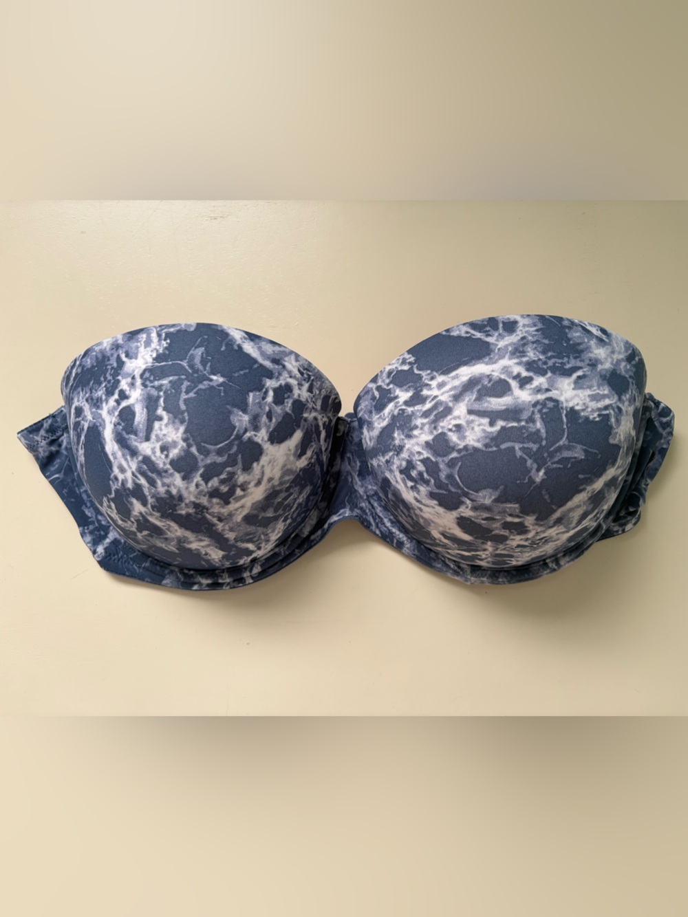 PINK by Victoria's Secret Blue Tie-Dye Strapless Push-Up Bra